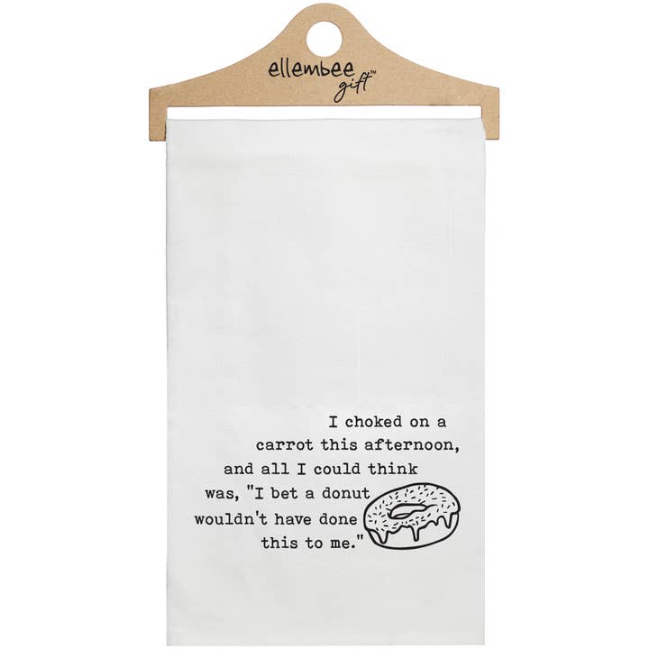 Strofinaccio da cucina con ciambella bianca e carota per la vendita all'ingrosso da parte di ellembee gift