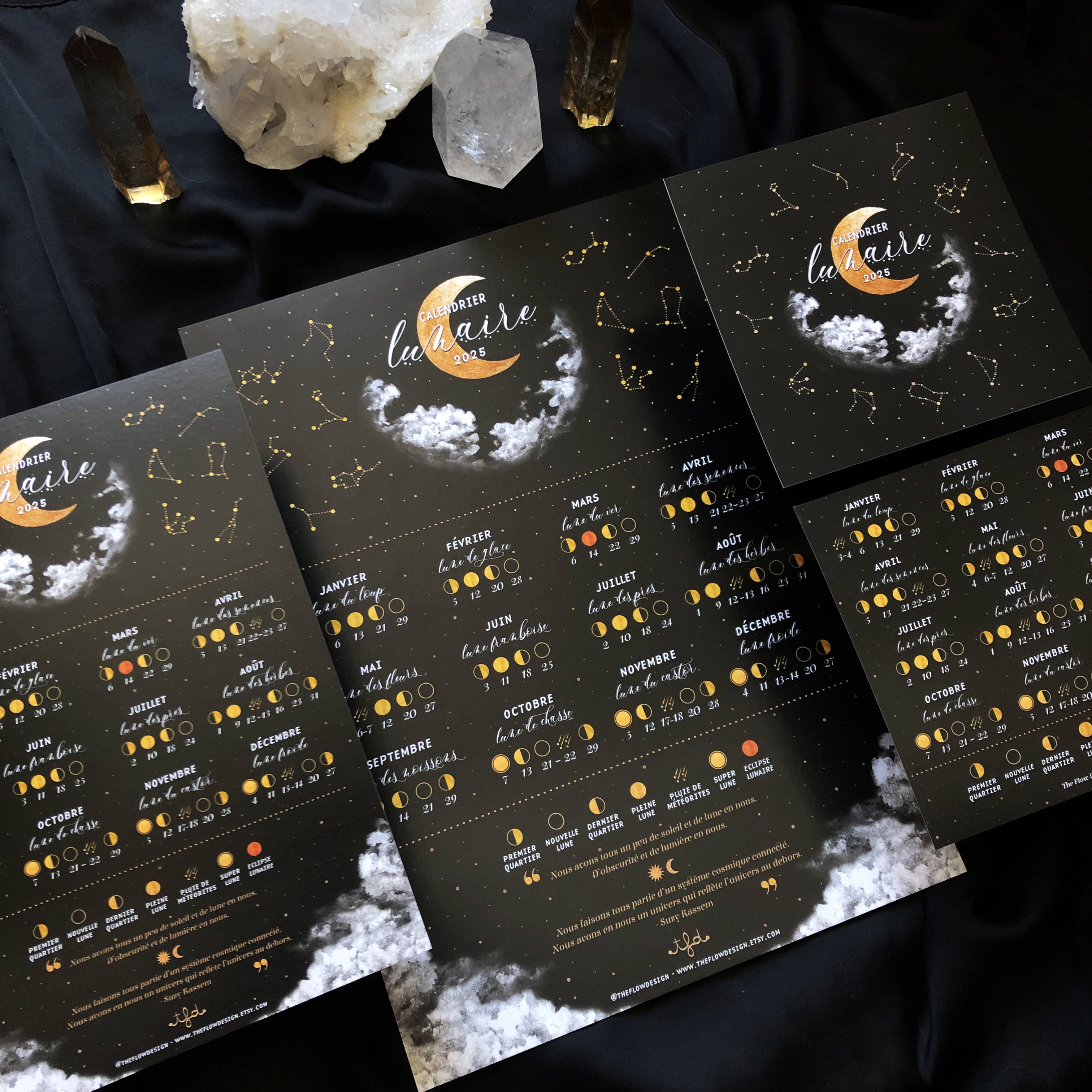 The Flow Design - Vendita all'ingrosso Calendario - Calendario Lunare 2026, Fasi Lunari 20266