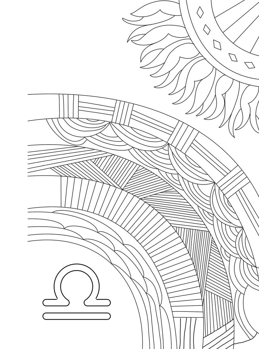 Microcosm Publishing & Distribution - Wholesale Coloring & Activity Book - Adult - Libra: Your Cosmic Coloring Book2