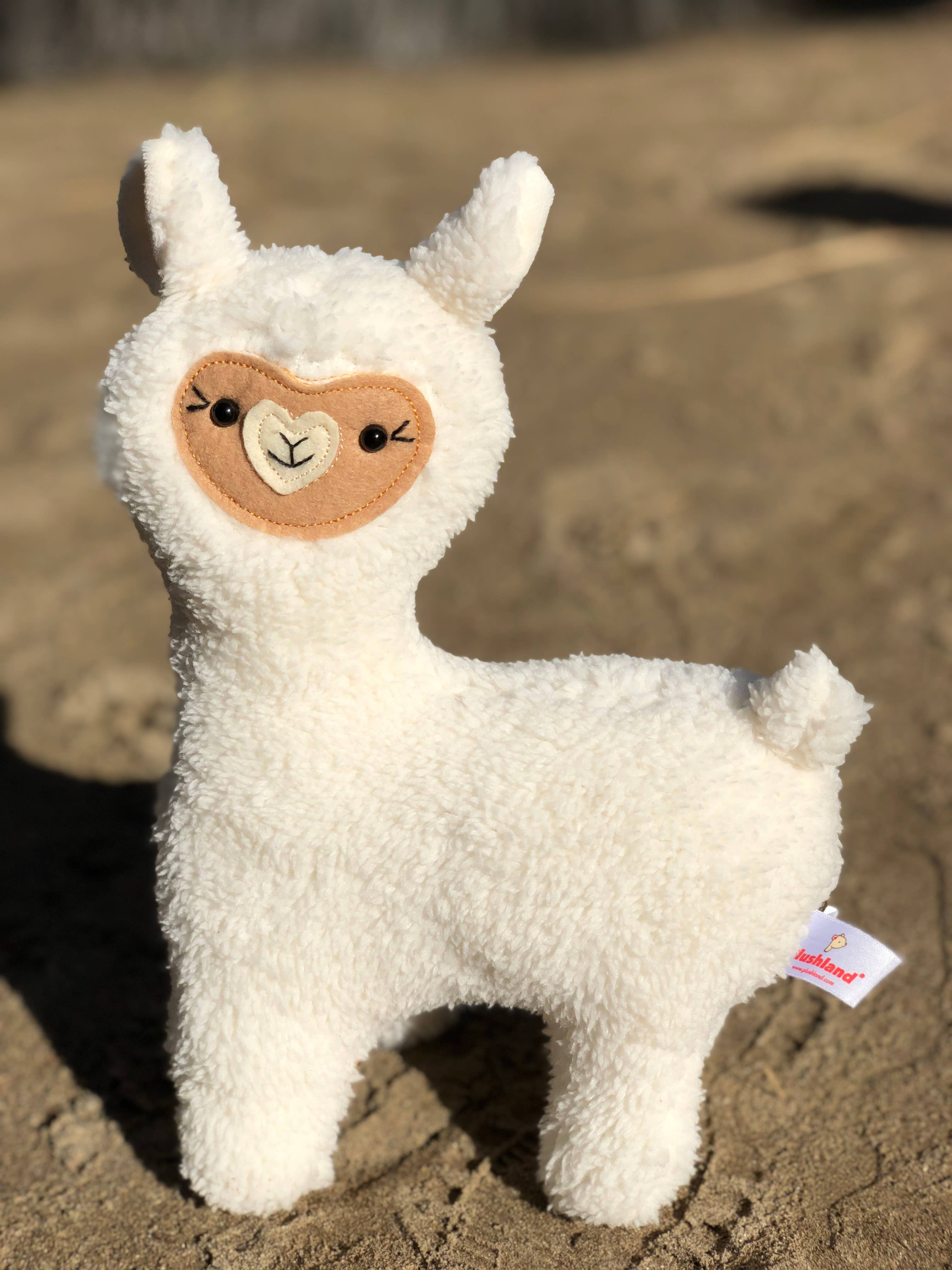 Plushland – wholesale Fyllda/plyschleksaker - Barn och baby – Lana den stående lama 9”2