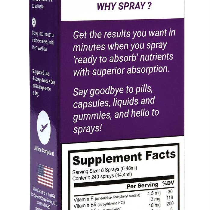 SpectraSpray Global - Wholesale Oral Supplement/Vitamin - MetaBoost Metabolic Booster Oral Supplement2