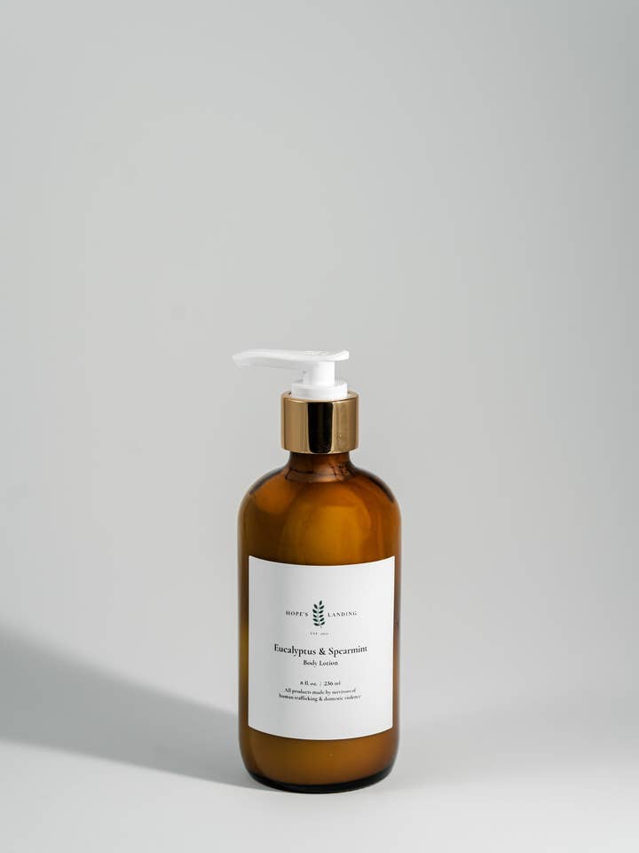 Eucalyptus & Spearmint Lotion for engroshandel hos Hope's Landing