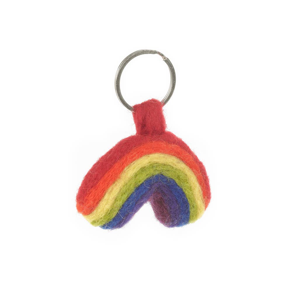 Felt So Good – wholesale Keychain – Women's – Handmade Felt Fairtrade Rainbow Keyring2