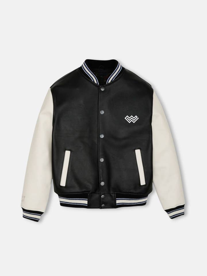 Dune Varsity Jacka i Veganskt Läder för wholesale av Wleti