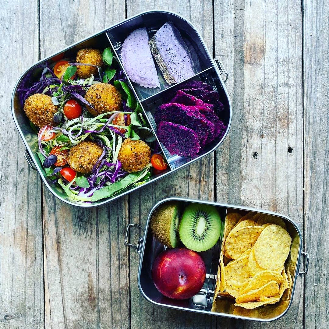 Goodly Gosh - Wholesale Lunch bag/box - Large Stainless Steel Bento Box | 3-Compartment Reusable Lunch Box1