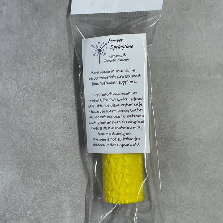 KÆRLIGHED HJERTER"B“ tekstureret rulle: Kunst, Bagning, Håndværk for engroshandel hos Forever Springtime