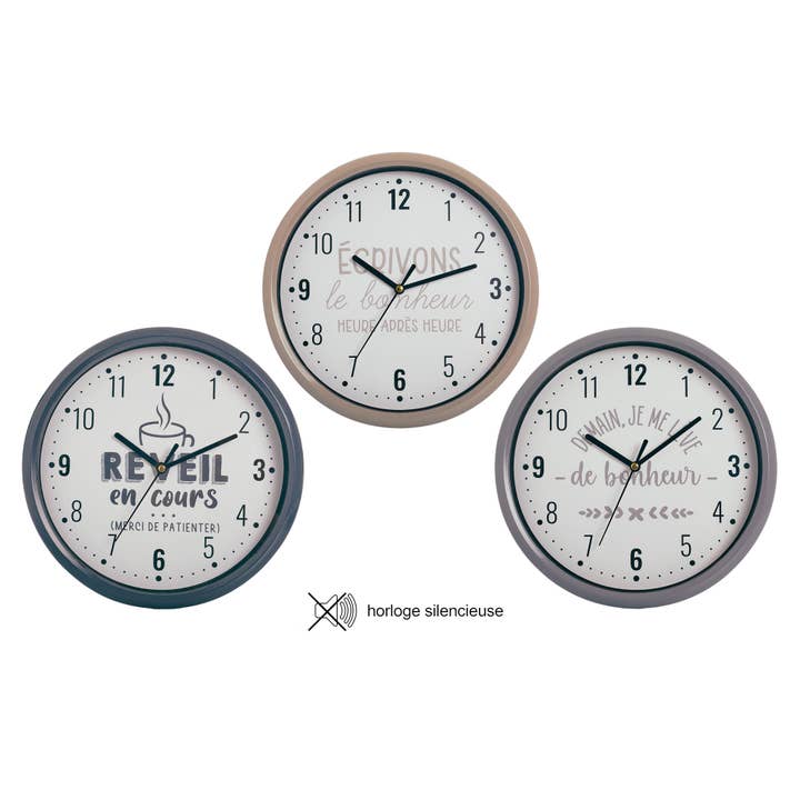 Horloge Citations Dia 24 cm pour la vente par CP INTERNATIONAL