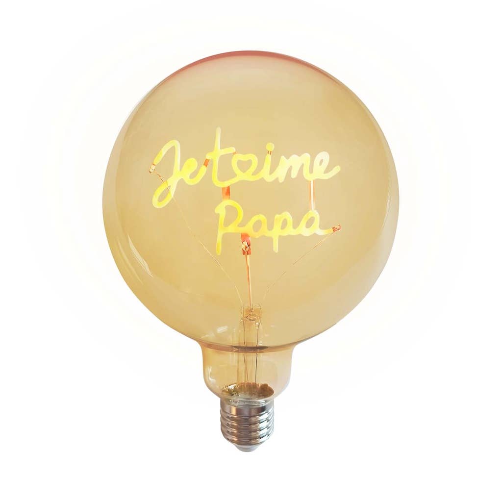 Opjet Paris - Wholesale Light Bulb/Puck - LED bulb word I love you dad E27 amber D12.5 H18CM