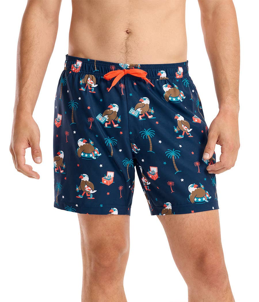 Tipsy Elves – Calções de banho - Homem por atacado – Calções de Banho Freedom Floats 6" Stretch - Fato de Banho Masculino USA