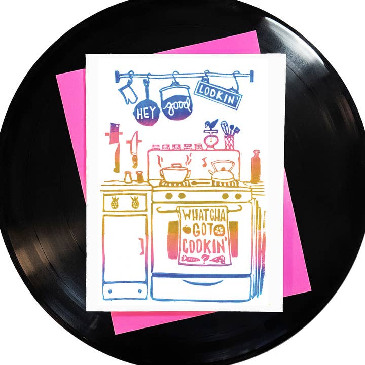 Hey Good Lookin' Whatcha Got Cookin' Carte de vœux pour la vente par Foreignspell