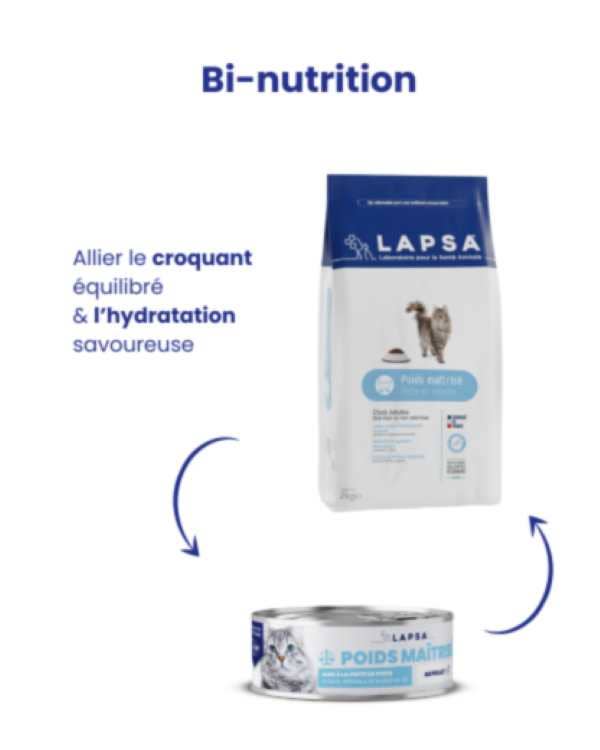 LAPSA - Vendita all&#x27;ingrosso Cibo - Gatti - Lapsa - Mousse Gatto Peso Controllato (ONP) - Pesce Bianco - 24x85g5