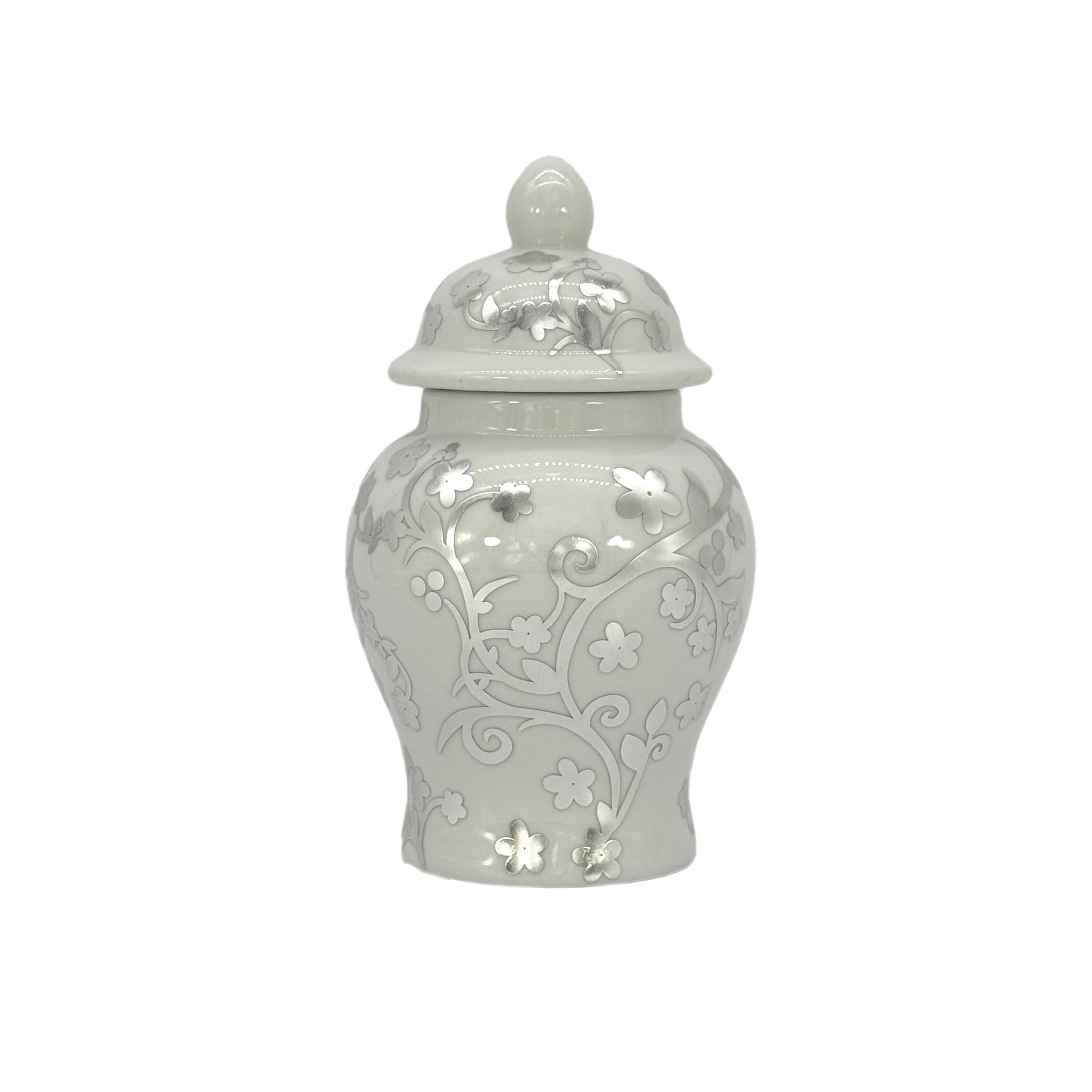Galt International Company – wholesale Decorative jar – Small Chinoiserie Ceramic Decorative Tea & Ginger Jar 8"34