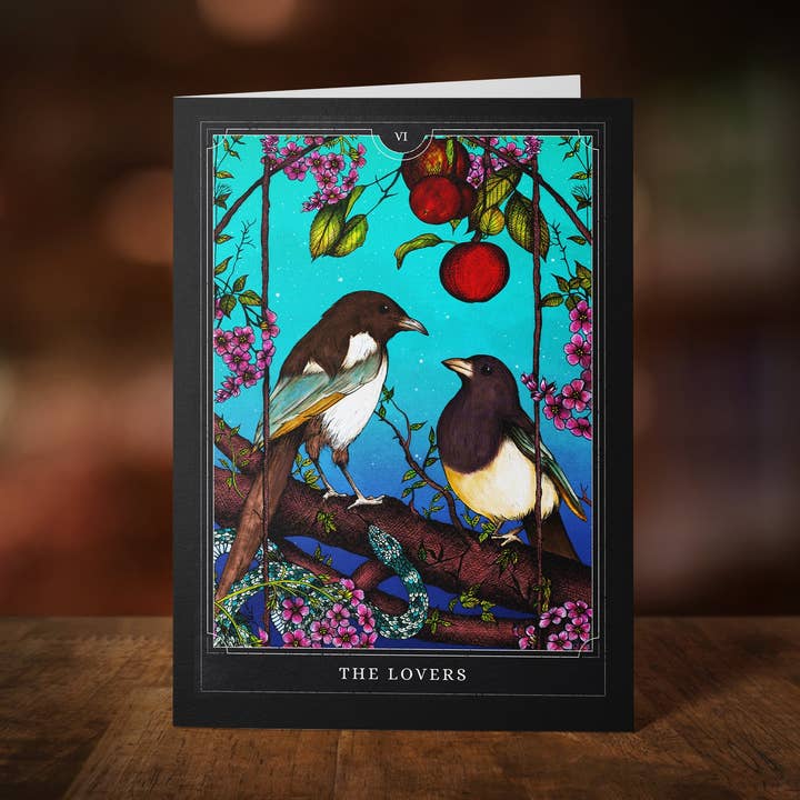 The Lovers Tarot - Greeting Card for wholesale by Print is Dead