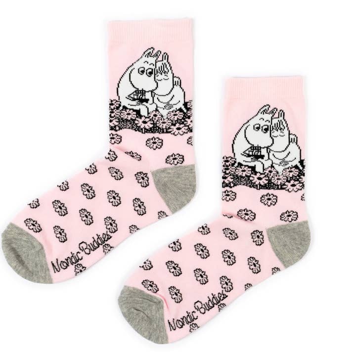 Moomin Love Ladies Socks - Pink for wholesale by Nordicbuddies