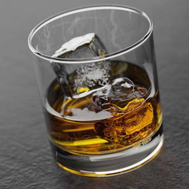 Well Told - Wholesale Drinking Glass/Cup - Ketchum, ID City Map - Etched Whiskey Rocks Glass3