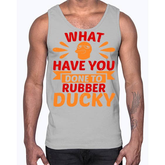 tshirt unlimited - Wholesale Tank top – Men's - What Have You Done To Rubber Ducky Style 9#- ducks- Cotton Tank5