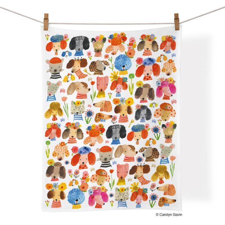 WerkShoppe - Wholesale Tea Towel - Dog Eared 100% Cotton Kitchen Tea Towel