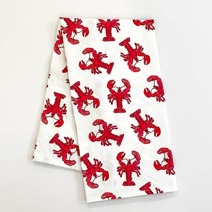 Sunny Day Designs - Wholesale Tea Towel - Lobster Linen/Cotton Tea Towel, Coastal Kitchen Home Decor4
