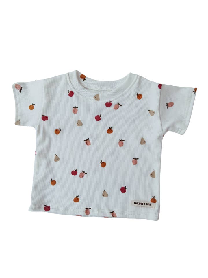 Sirio Canalé Frutas Short Sleeve T-Shirt for wholesale by Buscando a Olivia