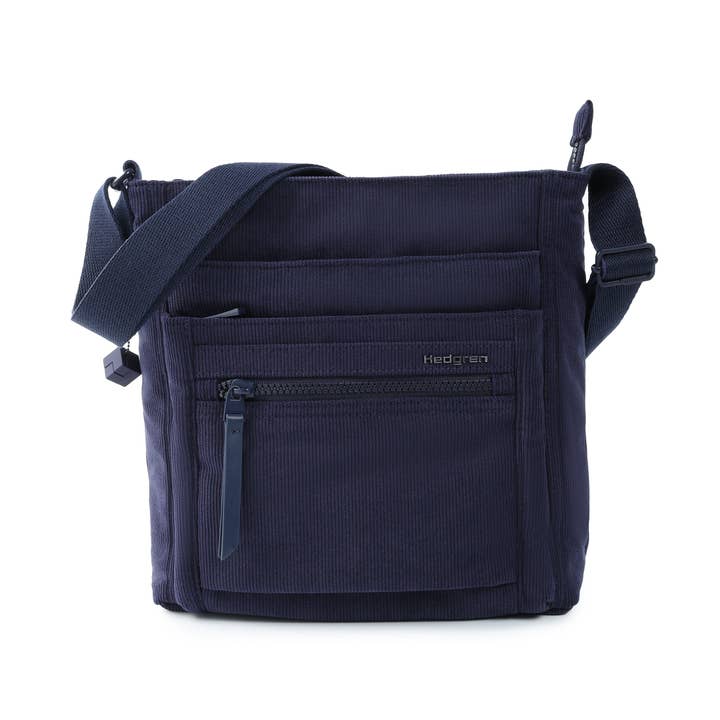 Corduroy Peacoat Blue ORVA | Crossbody + RFID for wholesale on Faire0