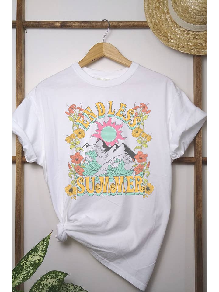 Bella Me - Wholesale T-Shirt (Graphic) - Women's - Endless Summer Comfort Colors Graphic Tee1