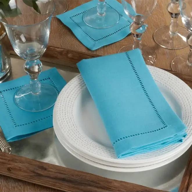 Fennco Styles - Wholesale Dinner & Cloth Napkin - Hemstitch Border 20-Inch Dinner Napkin8