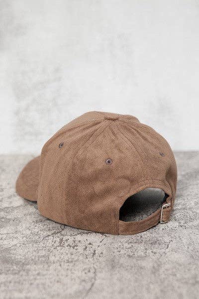 JOSSLYN by wall to wall - Wholesale Baseball Cap - Women's - SUEDE VEGAN BASEBALL CAP | 40CP00175