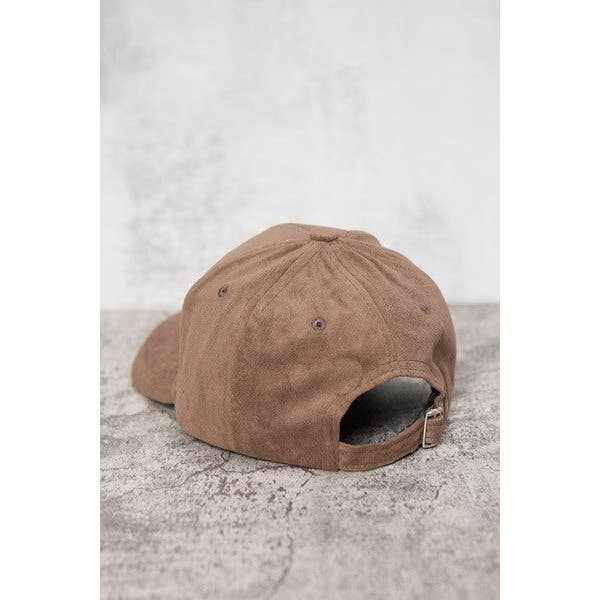 JOSSLYN by wall to wall - Wholesale Baseball Cap - Women's - SUEDE VEGAN BASEBALL CAP | 40CP00175