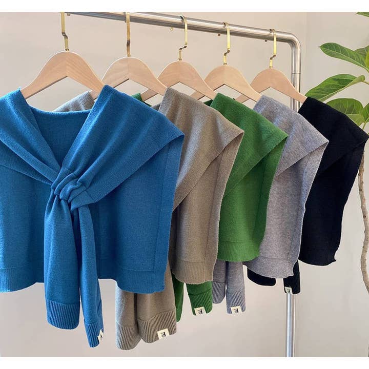 JC Sunny Fashion - Wholesale Scarf - Women's - JC063322 Mini Solid Color Cross Shoulder Cover/Scarf2