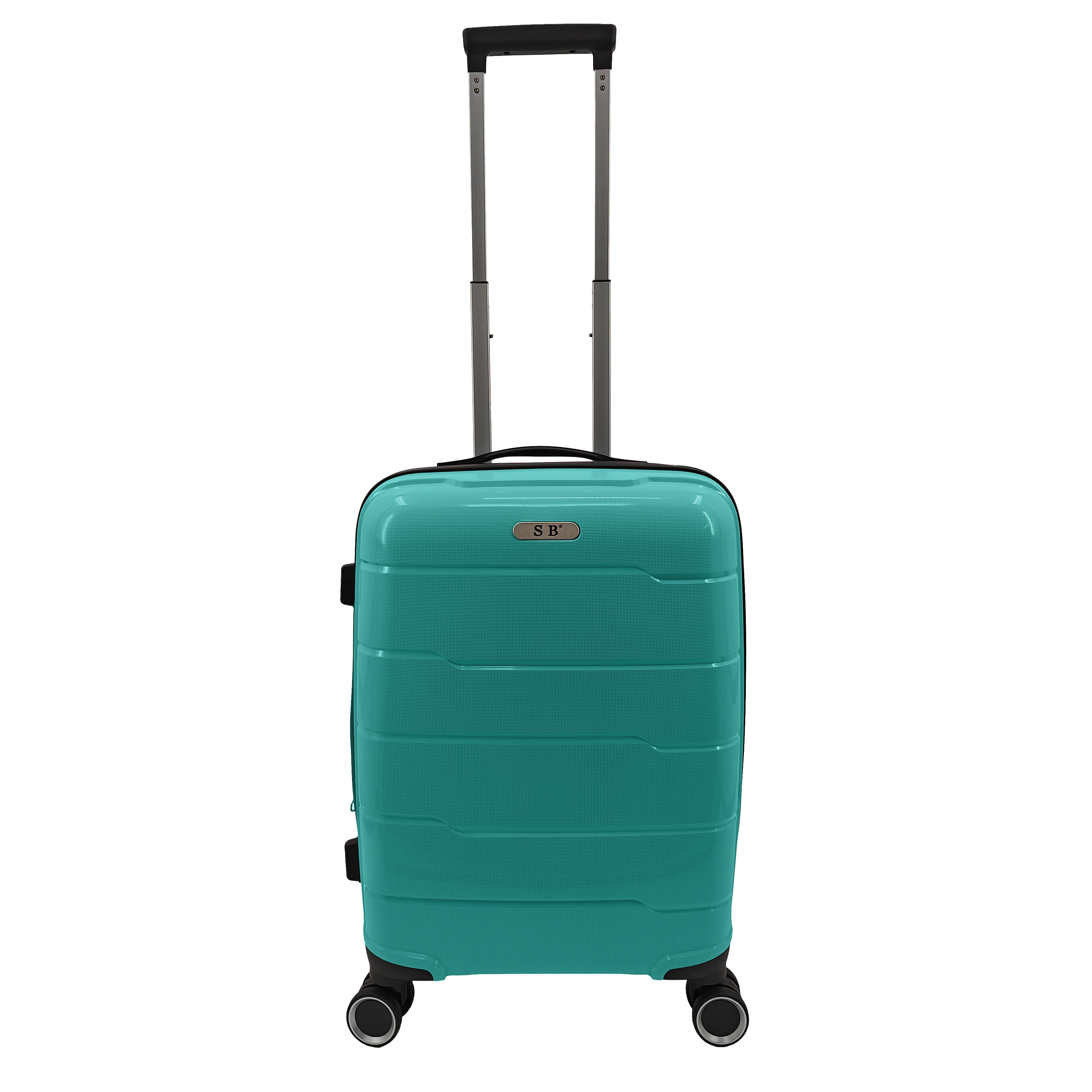 Super Bazaar – wholesale Luggage – 'Expandable' Hand luggage suitcase 55cm 4 double wheels trolley8