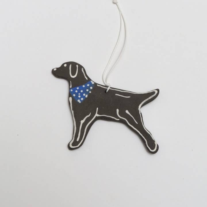Melville Ceramics - Wholesale Ornament - Labrador Ornament Black