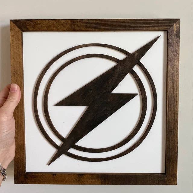 Nail and Hook Laser Cut Home Decor - Wholesale Sign - Superhero Wall Art  | 11x11 inch Wood Sign16