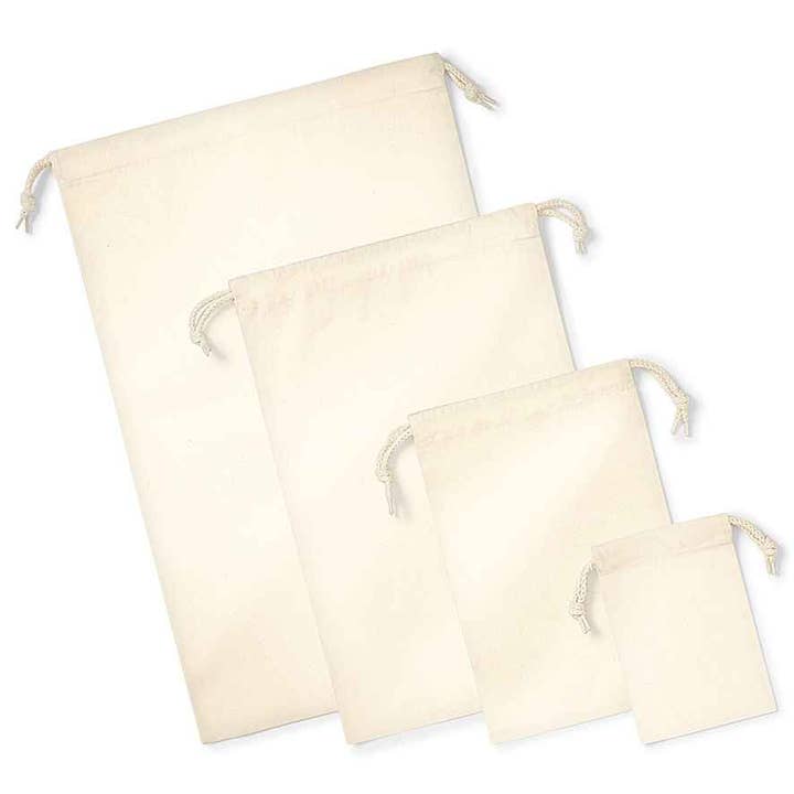 Natural Westford Mill - Organic Premium Cotton Stuff Bag for wholesale on Faire