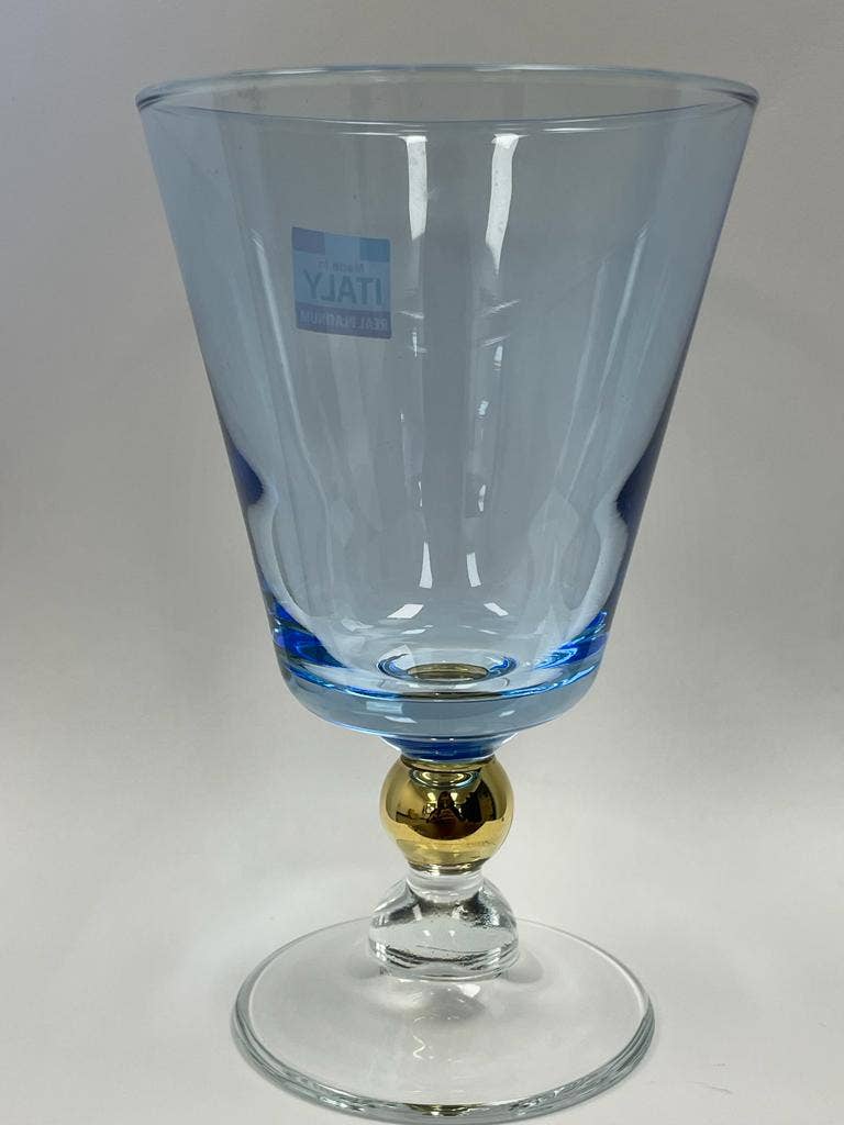 CLASSIC TOUCH DECOR INC. - Wholesale Wine Glass - Set of 6 Wine Glasses with Gold Ball on Stem0