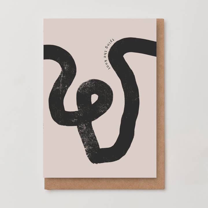 Kinshipped - Wholesale Wedding card - 'TYING THE KNOT' WEDDING CARD0