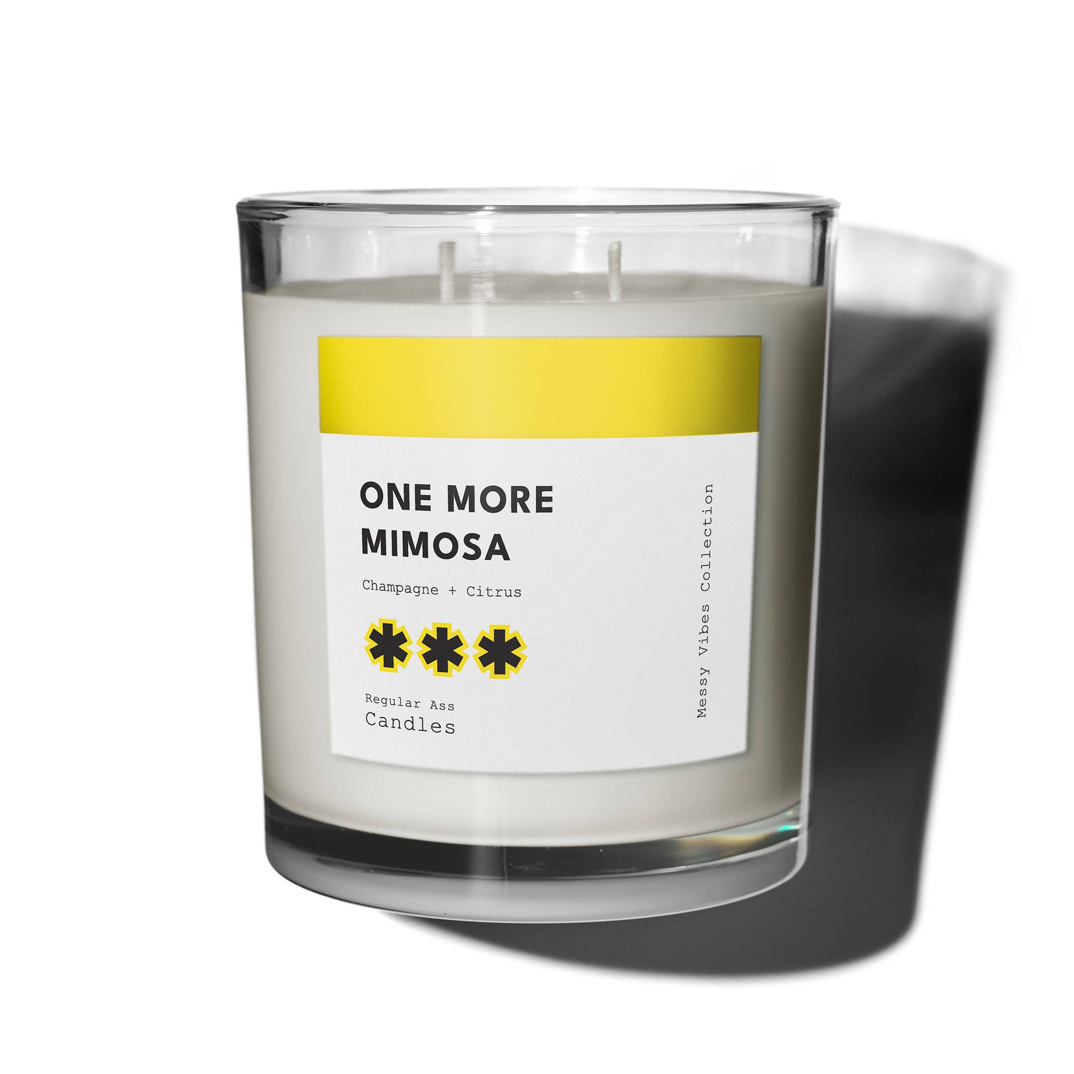 Regular Ass Candles - Wholesale Jar/Filled Candle - One More Mimosa Champagne + Citrus 11oz Luxury Candle