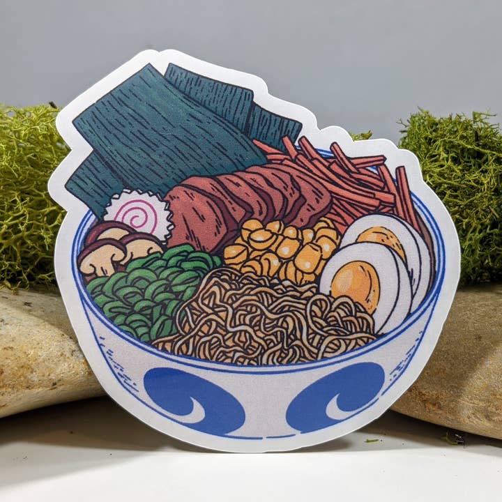 Scrumptious Bowl Of Ramen Sticker - 2.5" for wholesale by Mimic Gaming Co