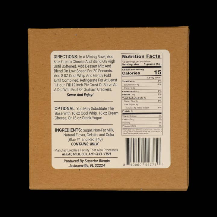 Superior Blends - Wholesale Cake Mix - Blueberry Lemon Dessert Mix1