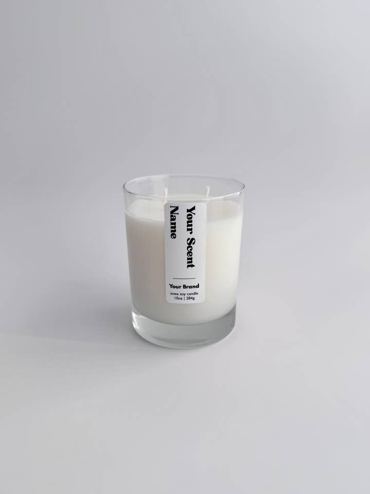 Private Label Candles | Cashmere Plum - 10 oz Clear Jar for wholesale by R.R -rhoads.riley Candles