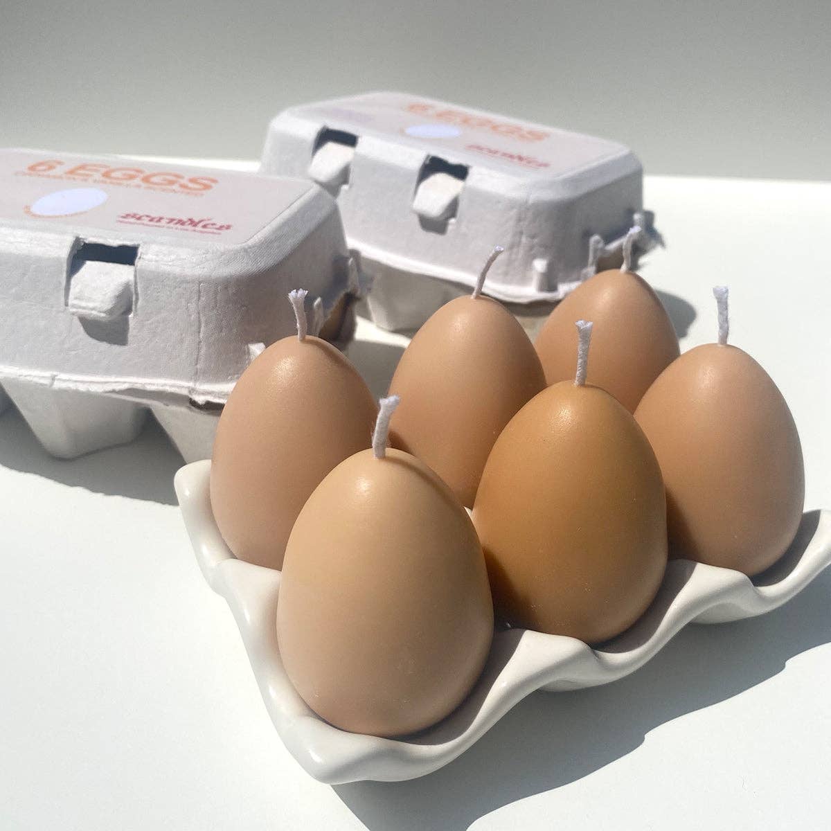 Eggshell Egg Candles - 6 Pack Box for wholesale on Faire8