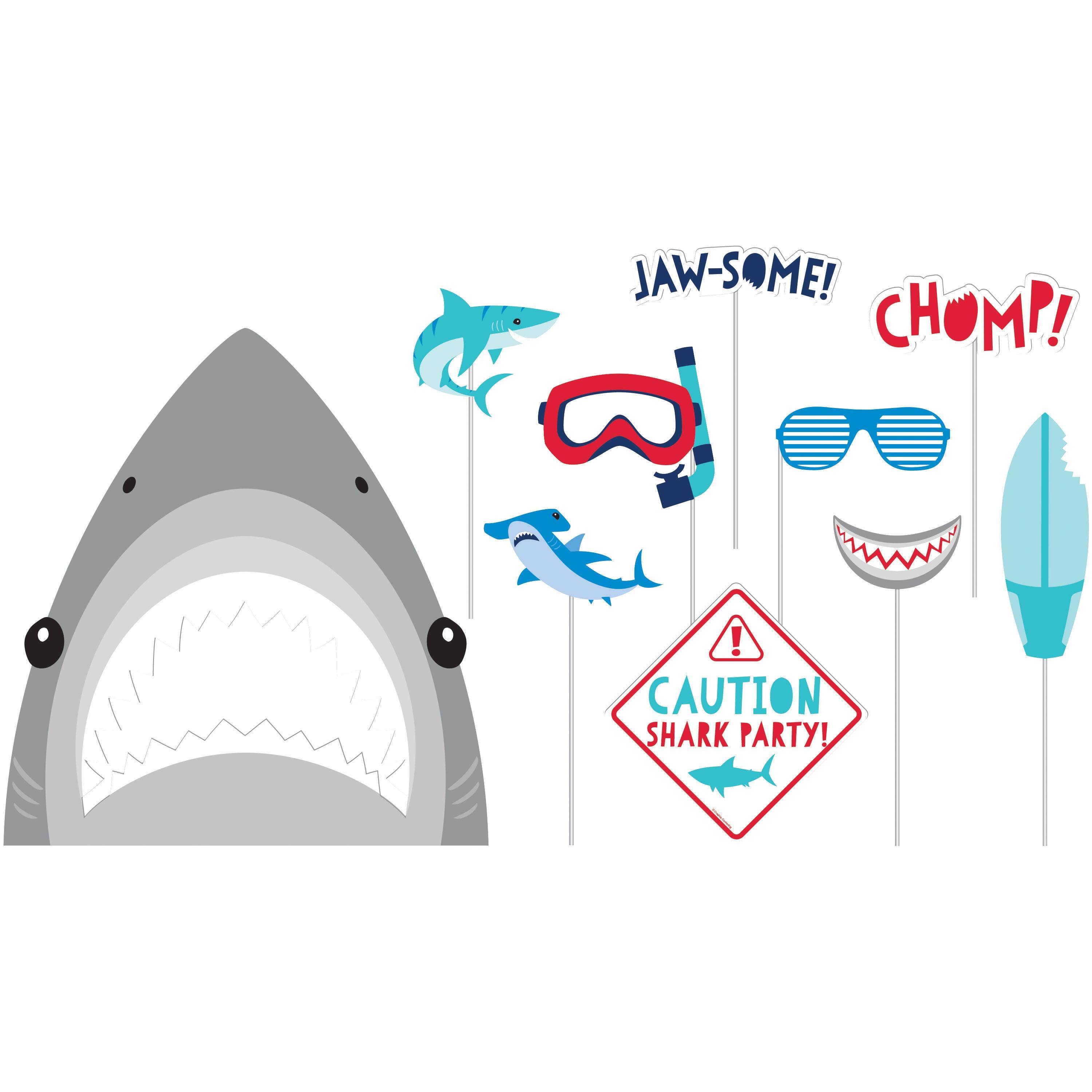 KT Supply - Wholesale Party Sign/Banner - Shark Party Photo Prop Kit, Case of 600