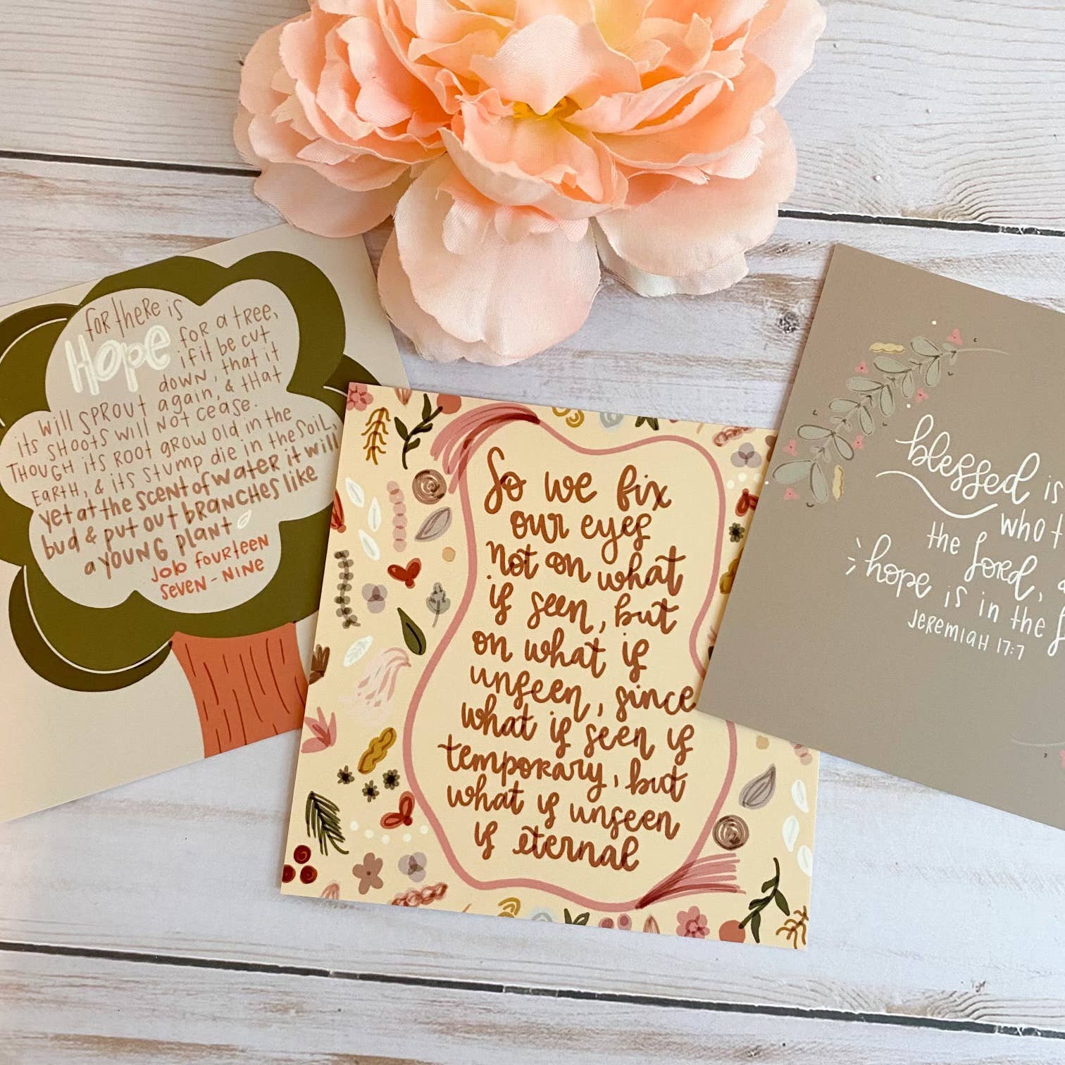 swaygirls - Vente Cartes religieuses - Cartes de prière | Cartes des Écritures | Versets bibliques sur l'espoir5