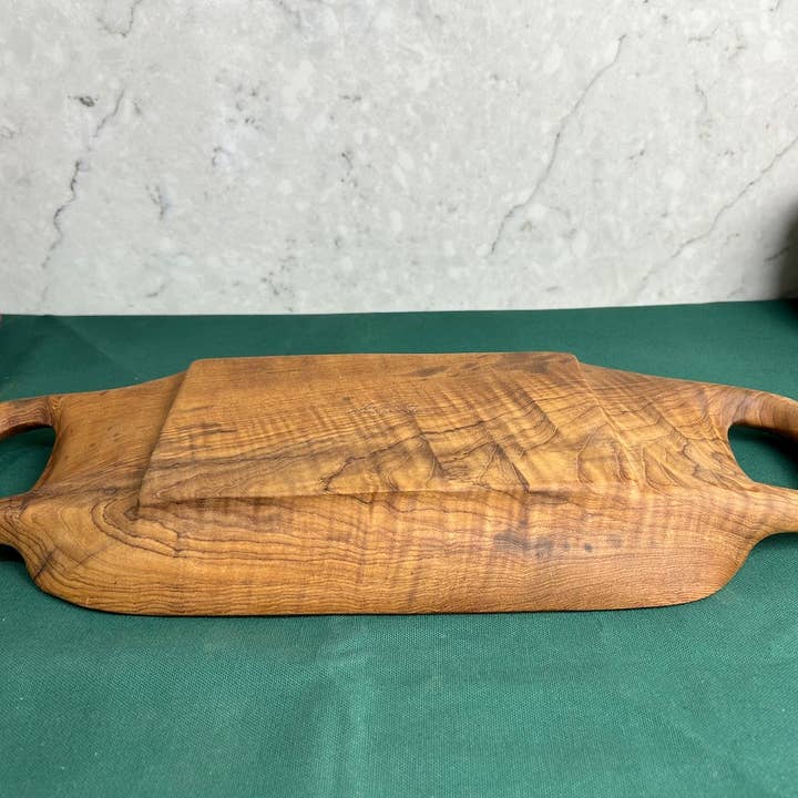 Tuckahoe Hardwoods - Wholesale Decorative Tray - Salvaged Teak Root Rustic Handled Tray - Large5