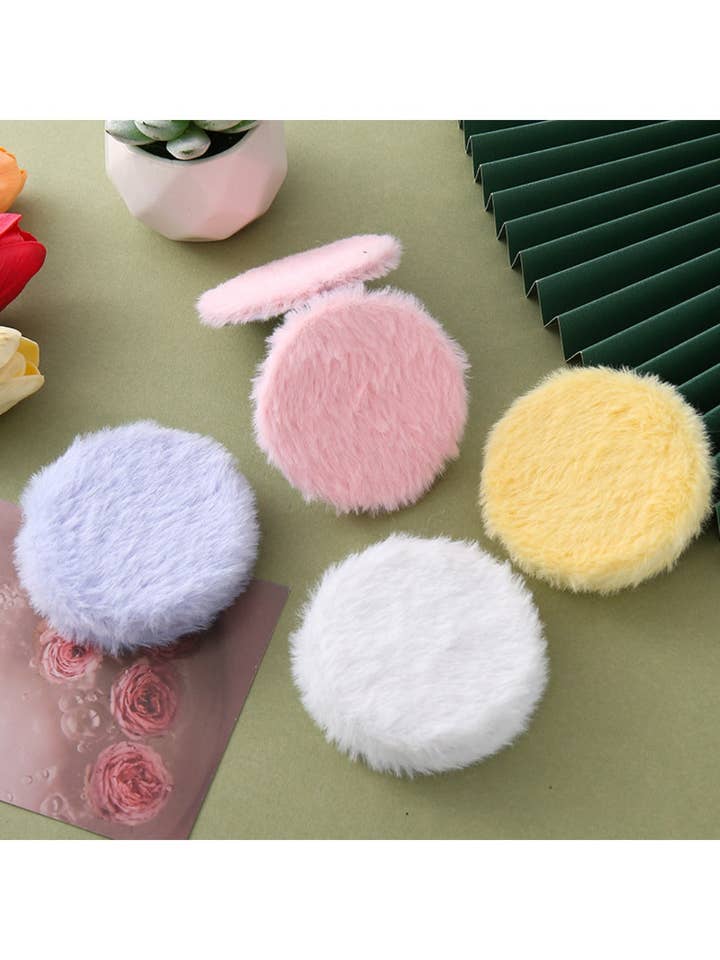 Mirroray - Circular Plush Portable Makeup Mirror for wholesale by WEST AUSSIE SUPPLIES