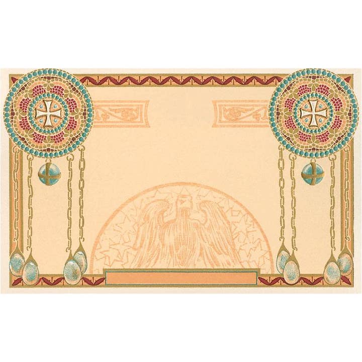 Found Image Press – wholesale Konsttryck – Konsttryck BR-18 Grekisk-ortodoxa kors, örn