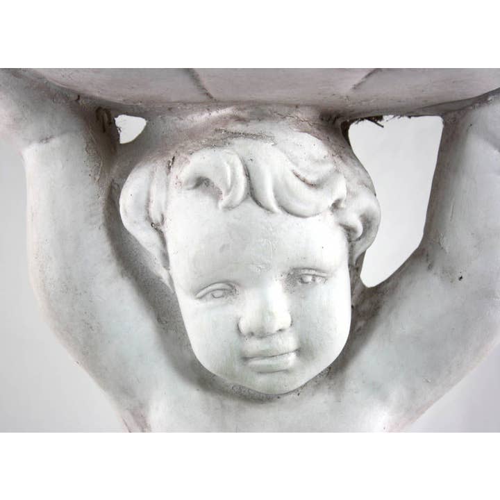 Geko Products - Wholesale Bird Bath - Stone Effect Cherub Bird Feeder Or Bird Bath