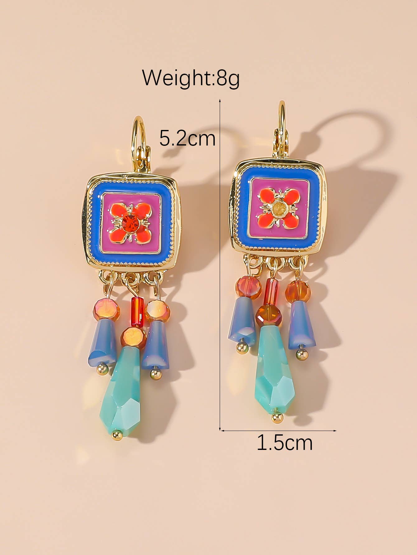 Blossom bijoux - Wholesale Dangle Earrings - Sleeper earrings 24PEBOL0435