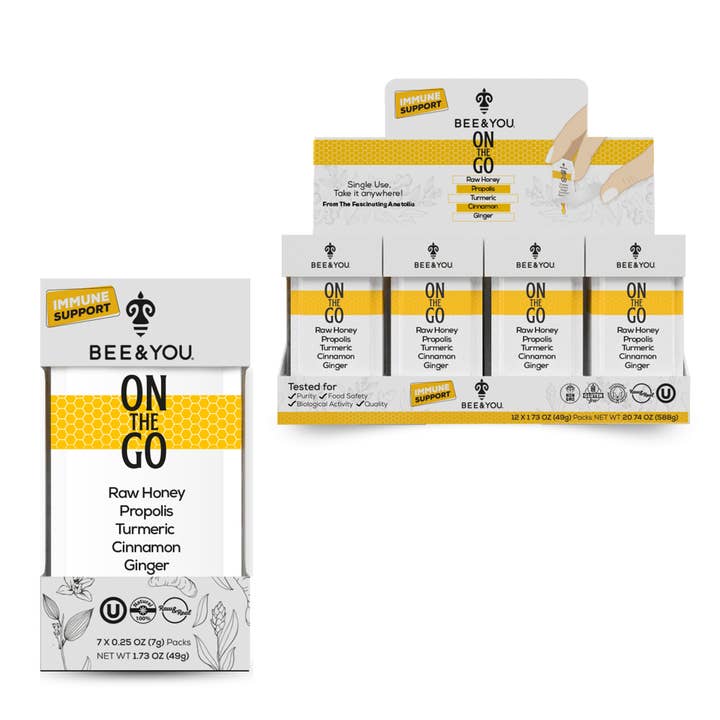BEE&YOU - Wholesale Oral Supplement/Vitamin - On The Go Turmeric-Cinnamon-Ginger (Immunity)
