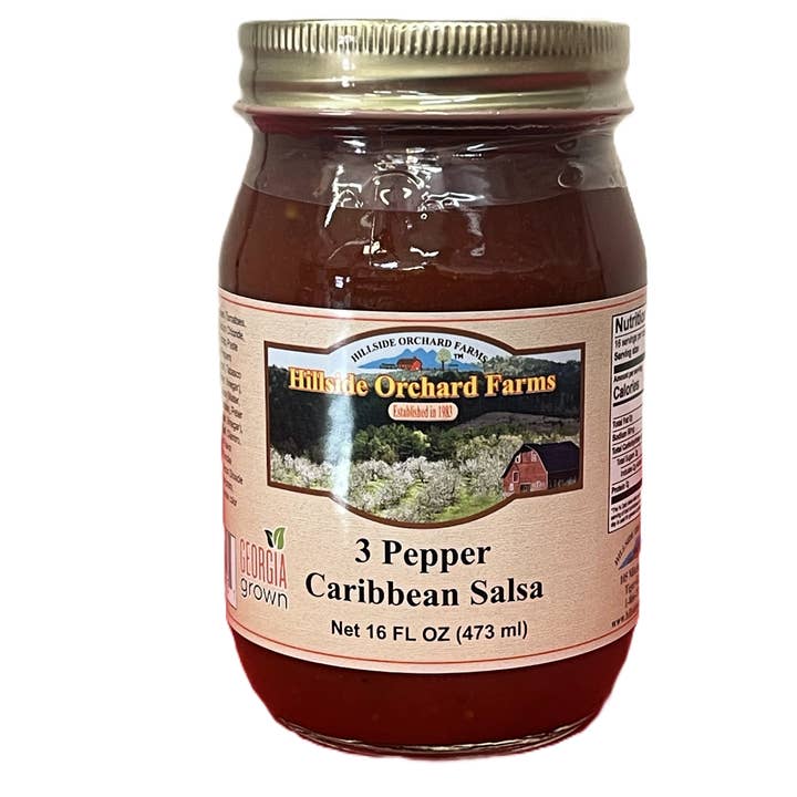 3 Pepper Caribbean Salsa for wholesale by Hillside Orchard Farms