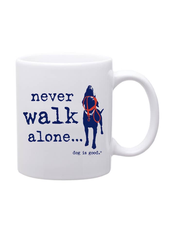 Tazza: Mai Camminare da Solo (14oz) per la vendita all'ingrosso da parte di Dog is Good